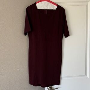 Daniel Cremieux Deep Burgundy Mini Dress